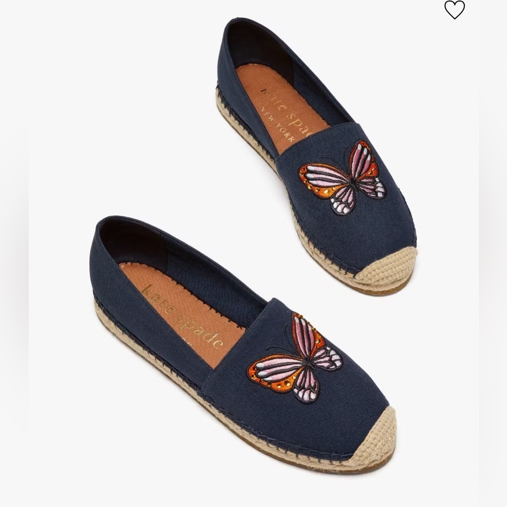 Kate Spade aflutter Canvas Shoes Size 9